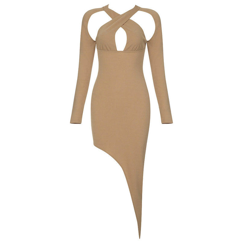 Apricot Bodycon Dress HB74920 4