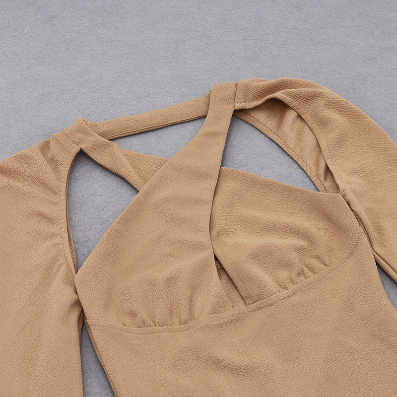 Apricot Bodycon Dress HB74920 6