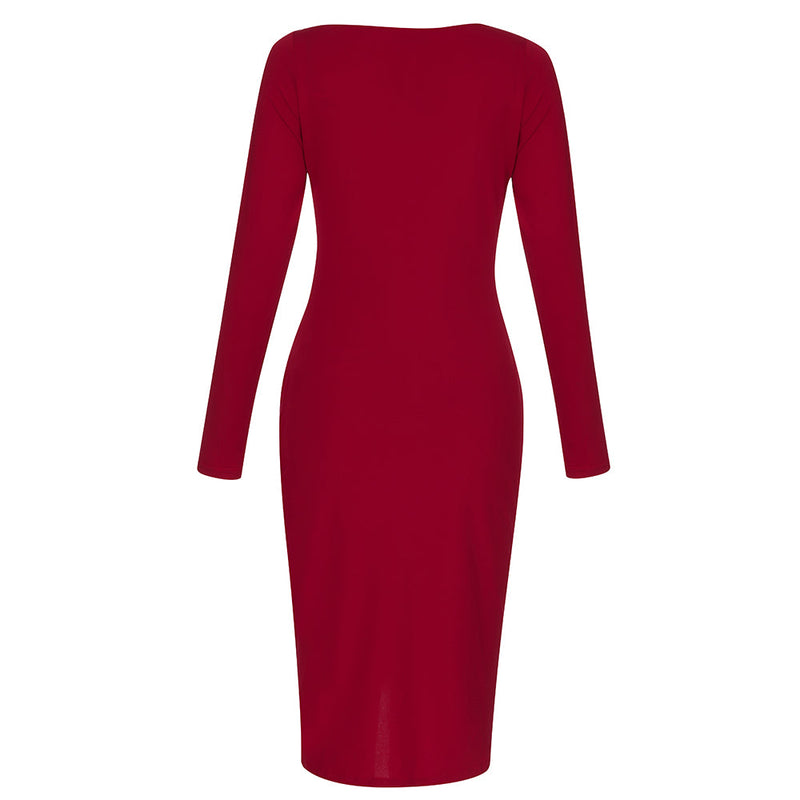 Red Bodycon Dress HB7523 5