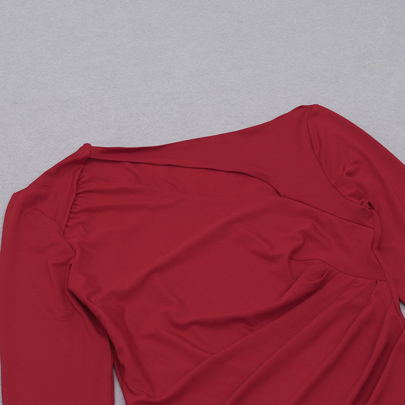 Red Bodycon Dress HB7523 6