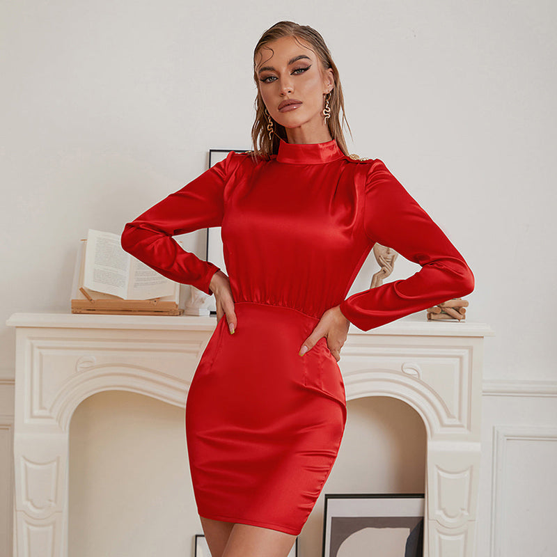 Red Bodycon Dress HB7548 1