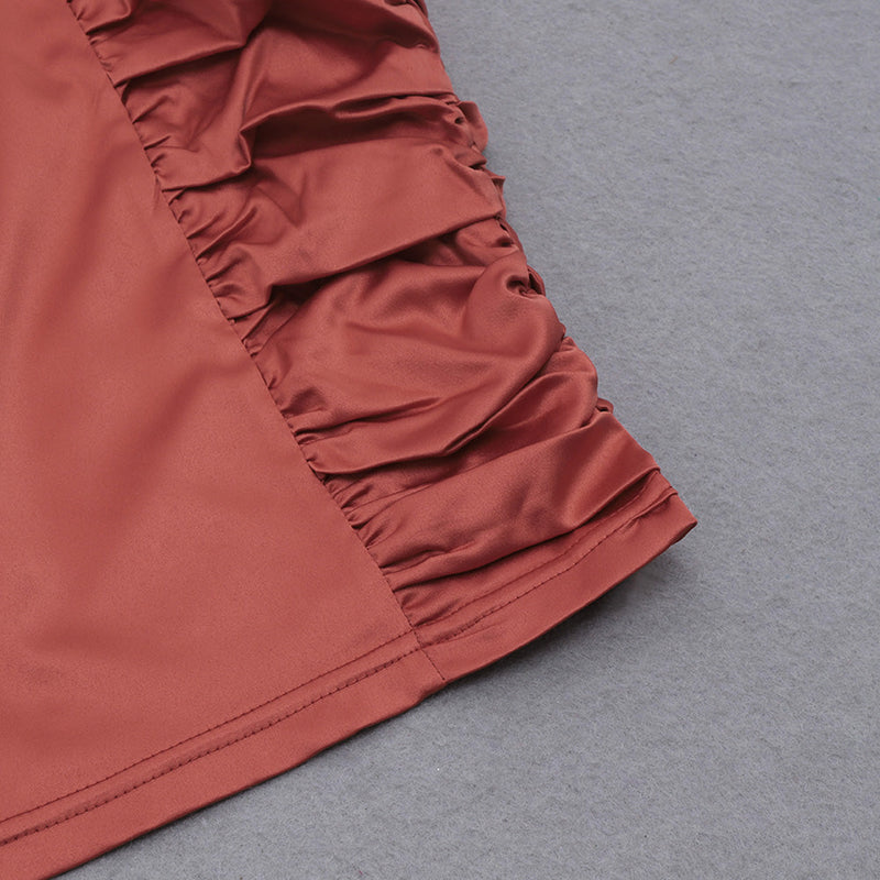 Orange Bodycon Dress HB7582 12