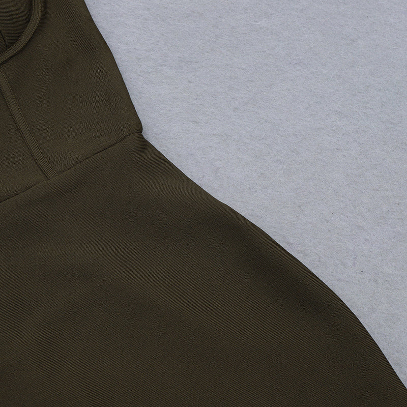 Army Green Bandage Dress HB7585 8
