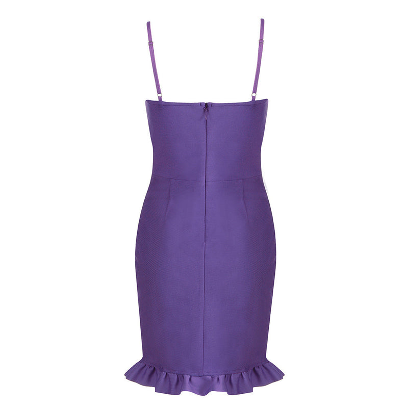 Purple Bandage Dress HB7585 6