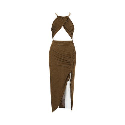 Gray Green Bodycon Dress HB7593 4