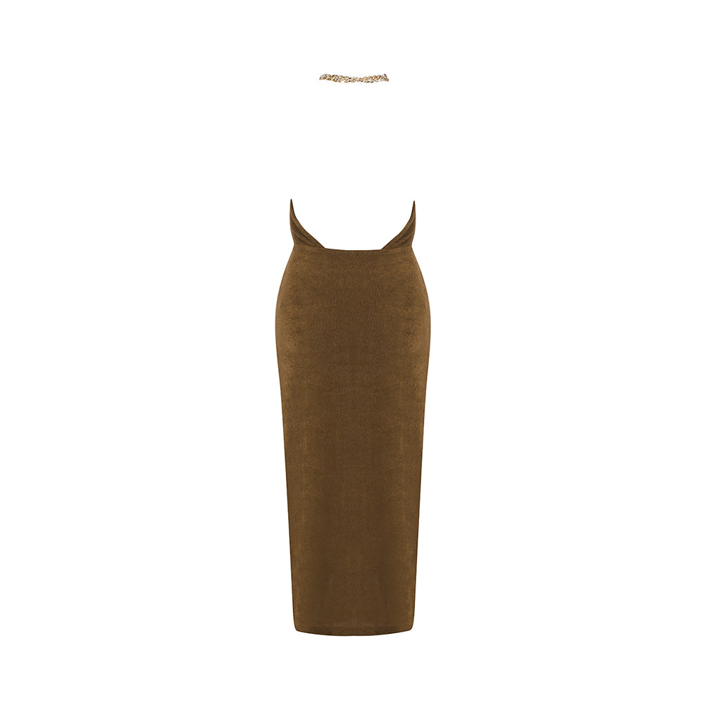 Gray Green Bodycon Dress HB7593 5