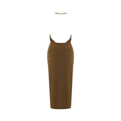 Gray Green Bodycon Dress HB7593 5