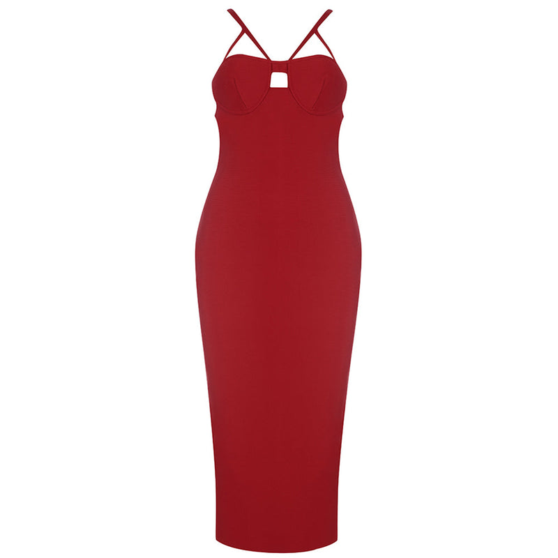 Red Bandage Dress HB7599 5