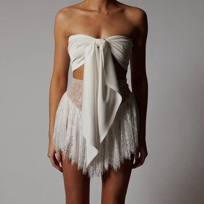 White Bodycon Dress HB7608 3