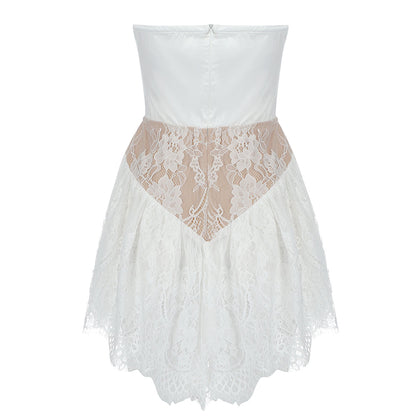 White Bodycon Dress HB7608 5