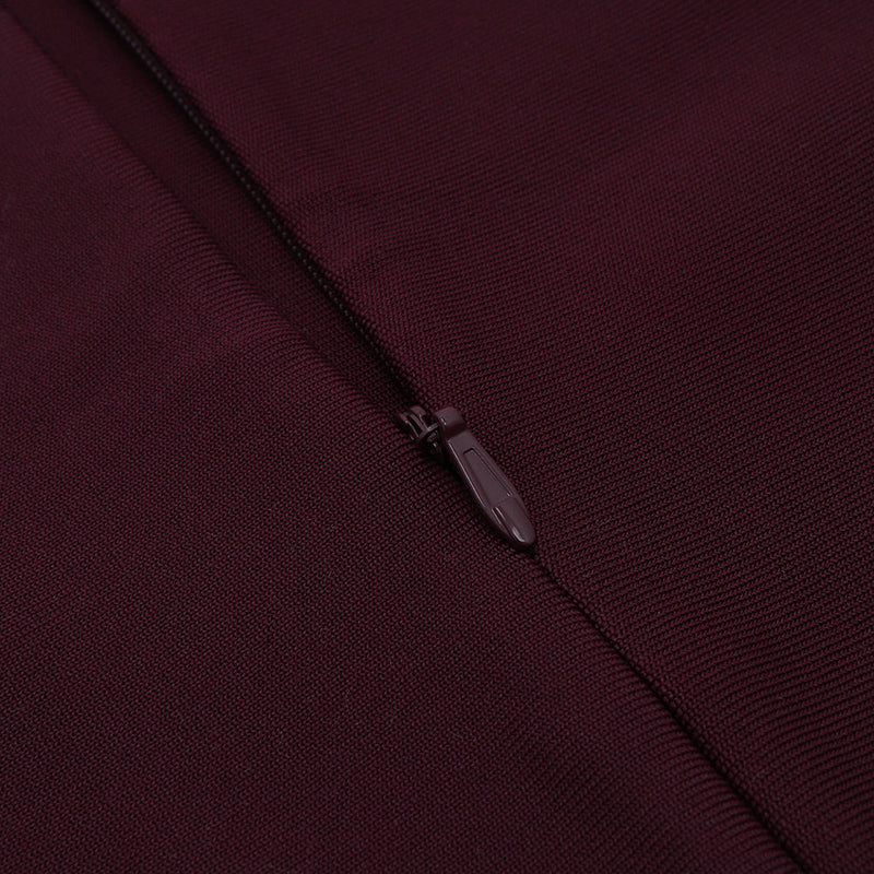 Maroon Bandage Dress HB76412 9