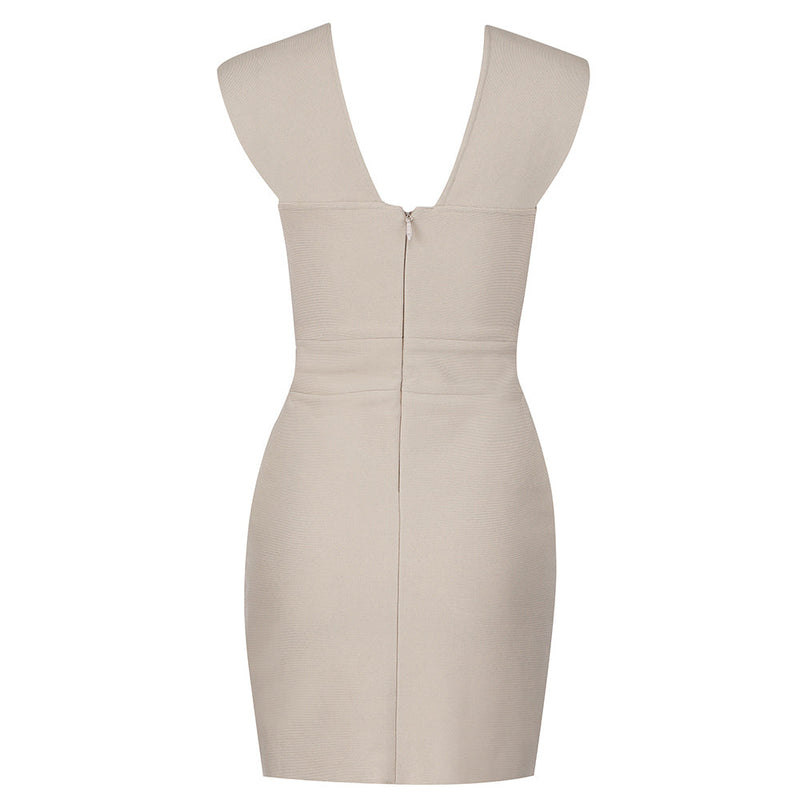 Apricot Bandage Dress HB7689 5