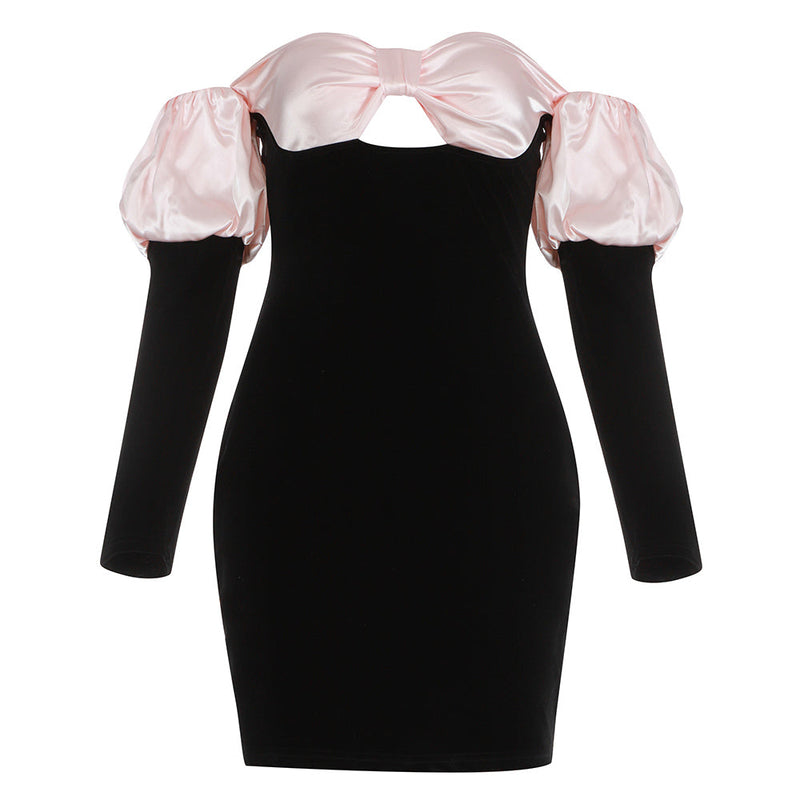 Black Bodycon Dress HB7702 4