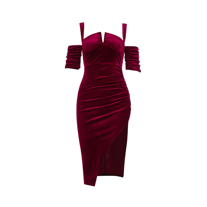 Red Bodycon Dress HB7716 4