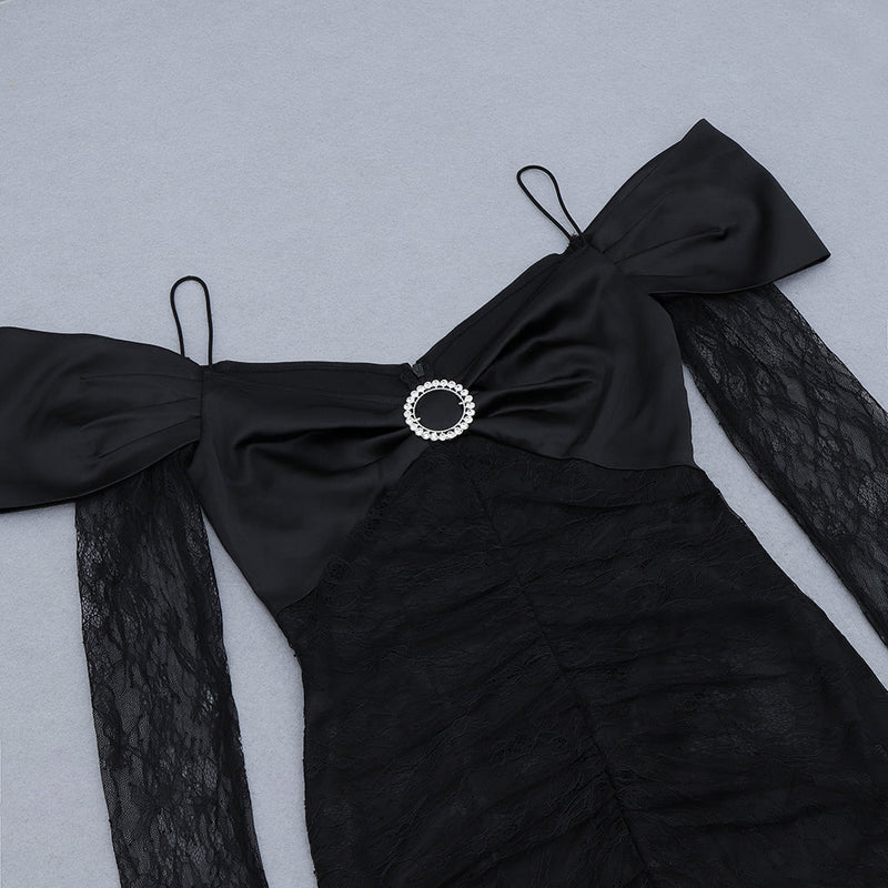 Black Bodycon Dress HB7731 6