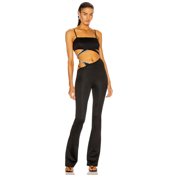 Black Bandage Jumpsuit HB7737 1