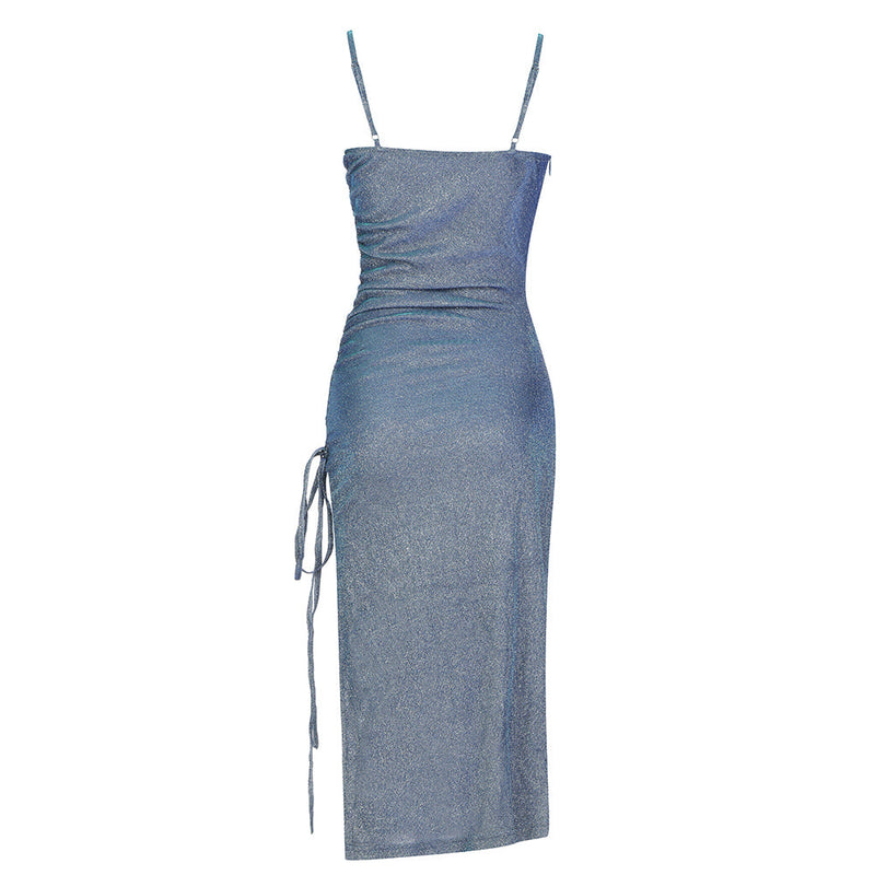Blue Bodycon Dress HB7746 5