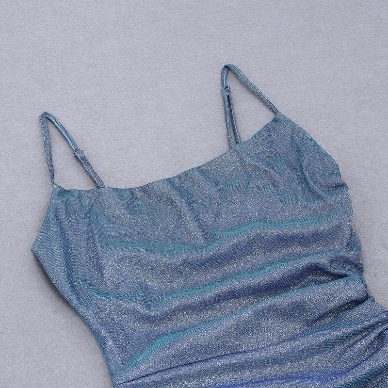 Blue Bodycon Dress HB7746 6