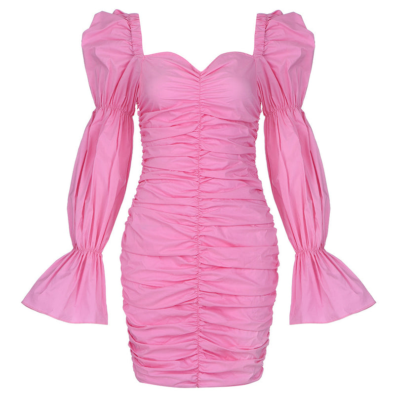 Pink Bodycon Dress HB7747 4