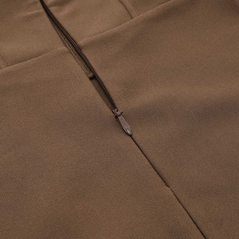 Brown Bandage Dress HB7760 9