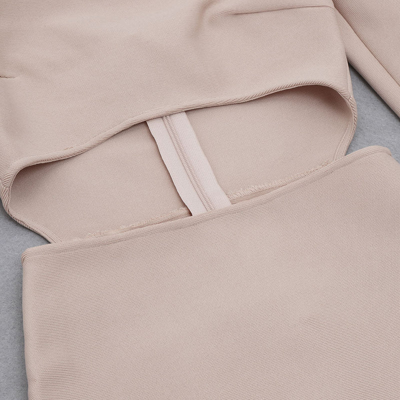 Apricot Bandage Dress HB7766 9