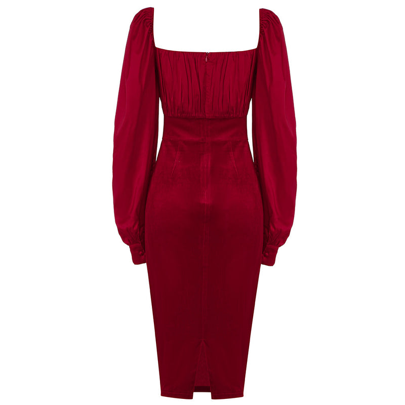 Red Bodycon Dress HB7772 5