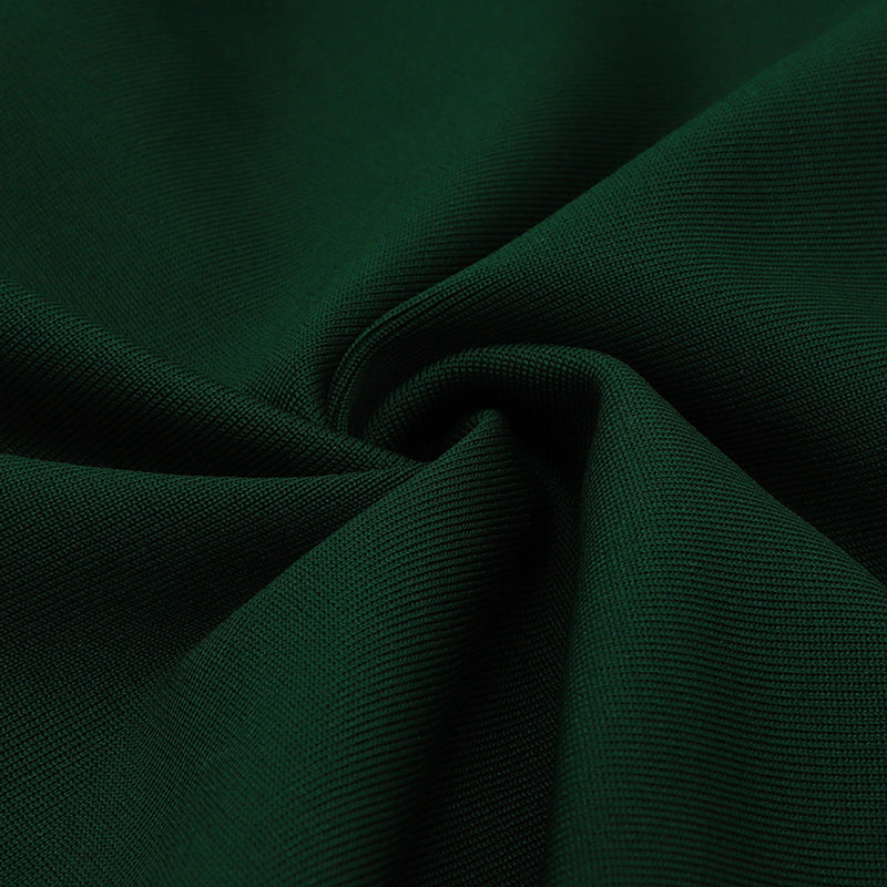 Black Green Bandage Dress HB7801 10