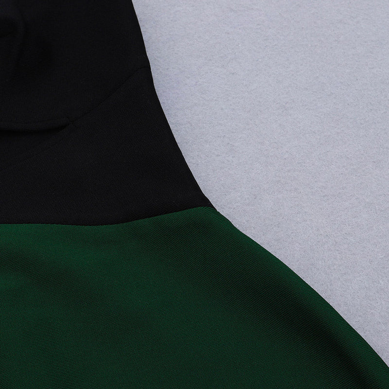 Black Green Bandage Dress HB7801 8