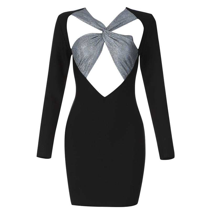 Black Bandage Dress HB7807 4