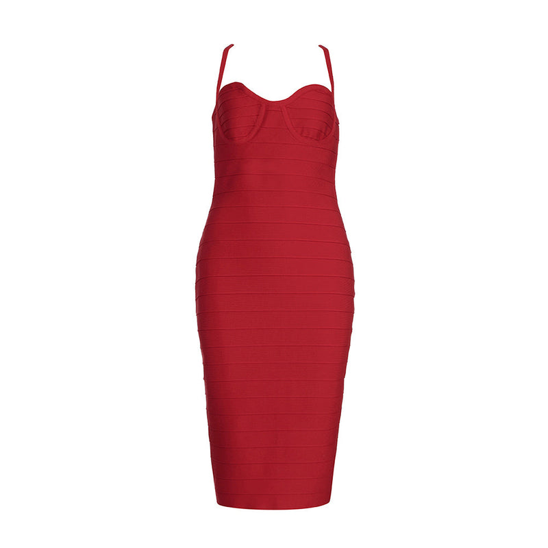 Red Bandage Dress HB7812 4