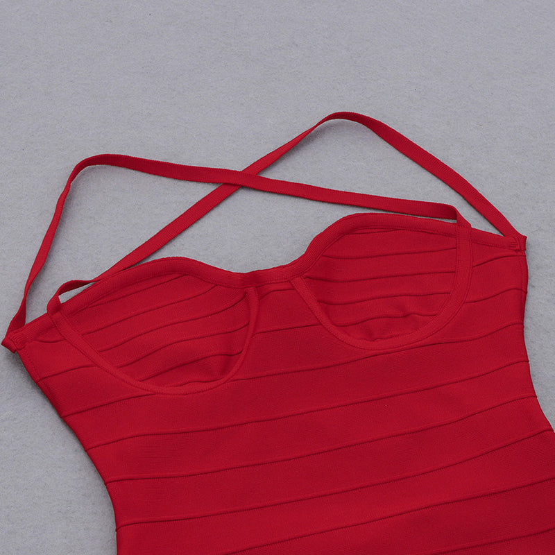 Red Bandage Dress HB7812 6