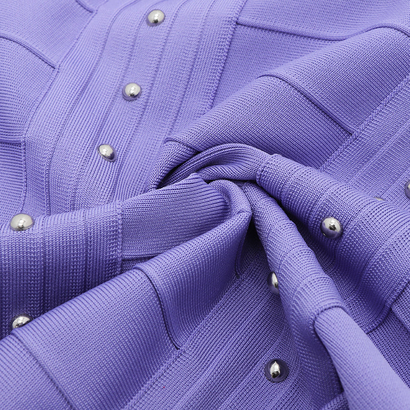 Purple Bandage Dress HB7817 8