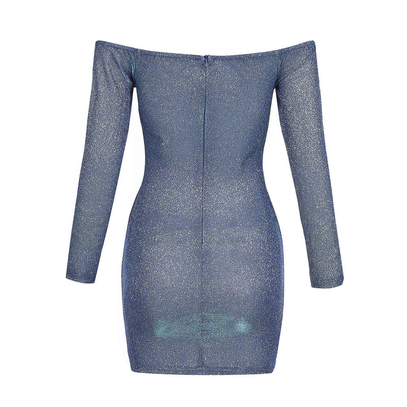 Blue Bodycon Dress HB7822 5