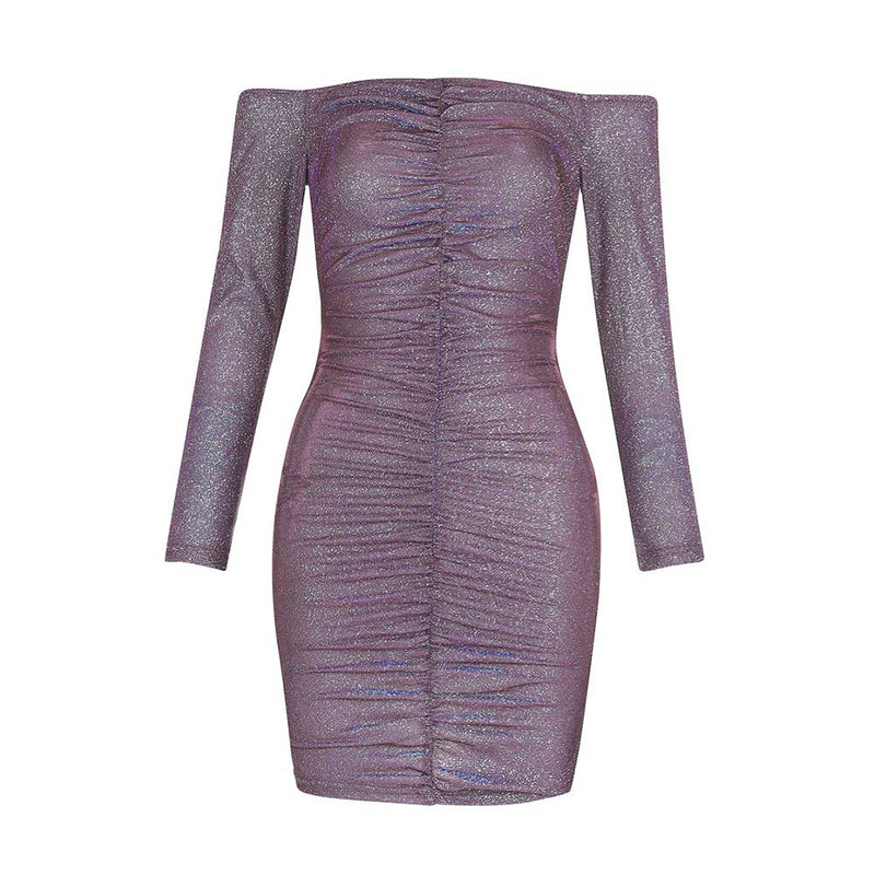 Purple Bodycon Dress HB7822 5
