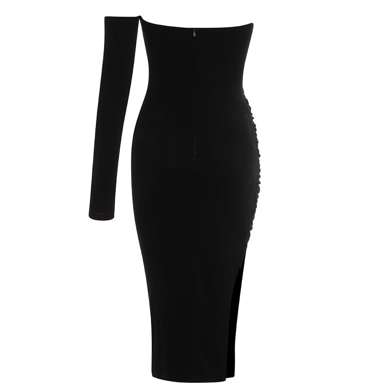 Black Bodycon Dress HB7832 6