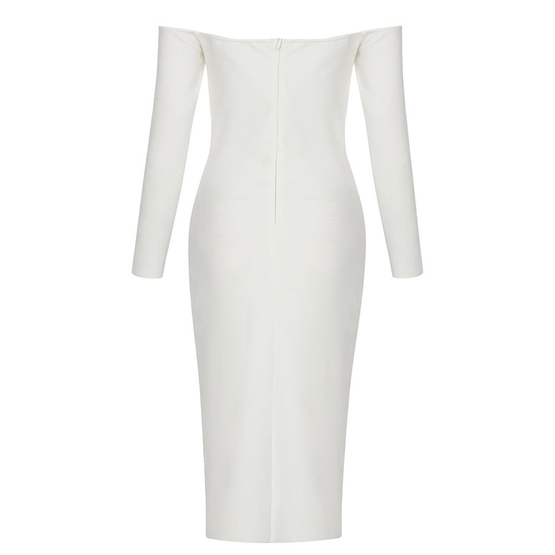 White Bandage Dress HB78370 4