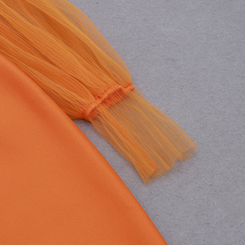 Orange Bandage Dress HB7844 7