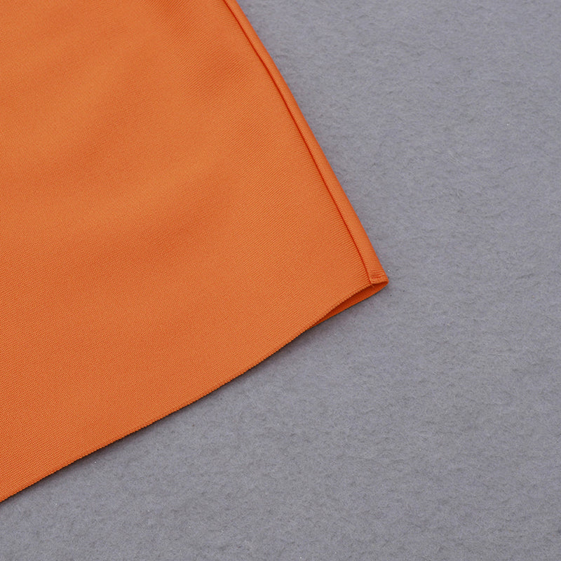 Orange Bandage Dress HB7844 8