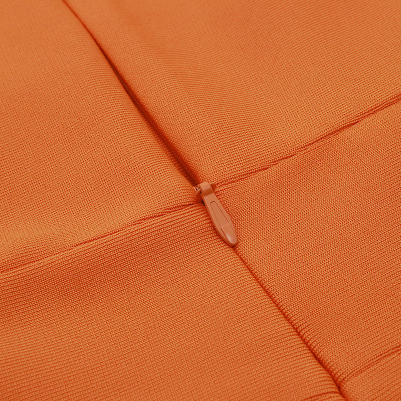 Orange Bandage Dress HB7844 9