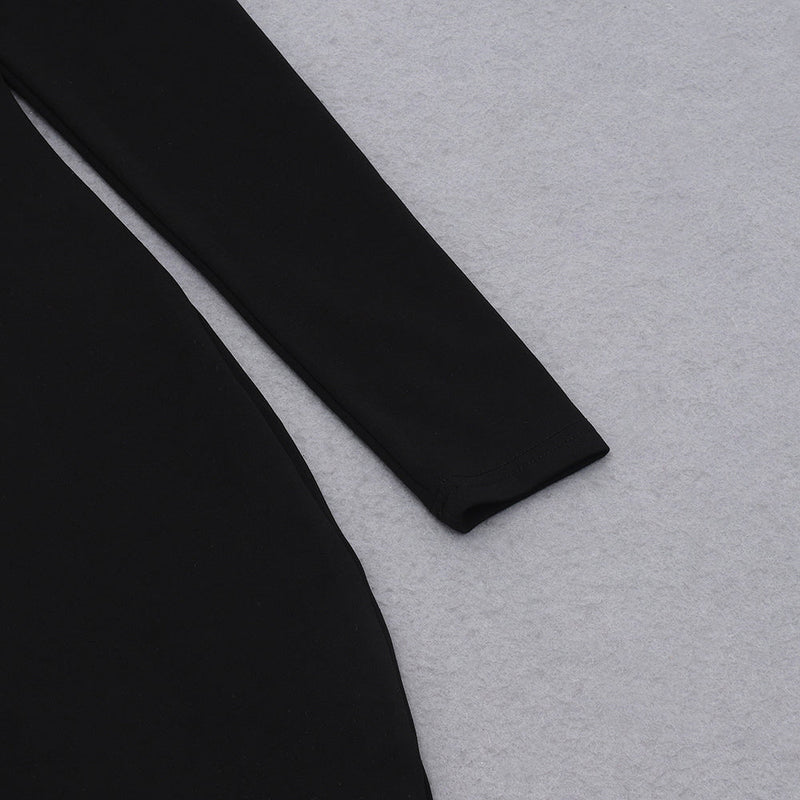 Black Bodycon Dress HB7846 7