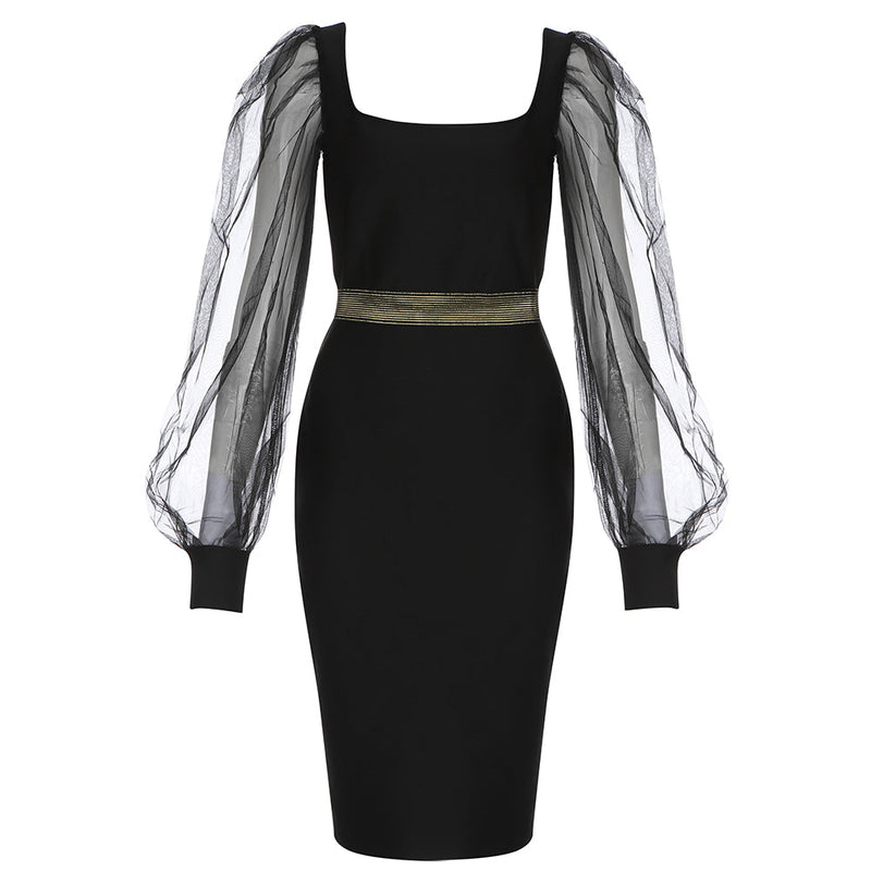 Black Bandage Dress HB7850 5