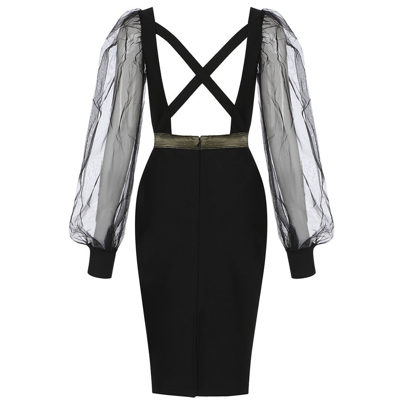 Black Bandage Dress HB7850 6