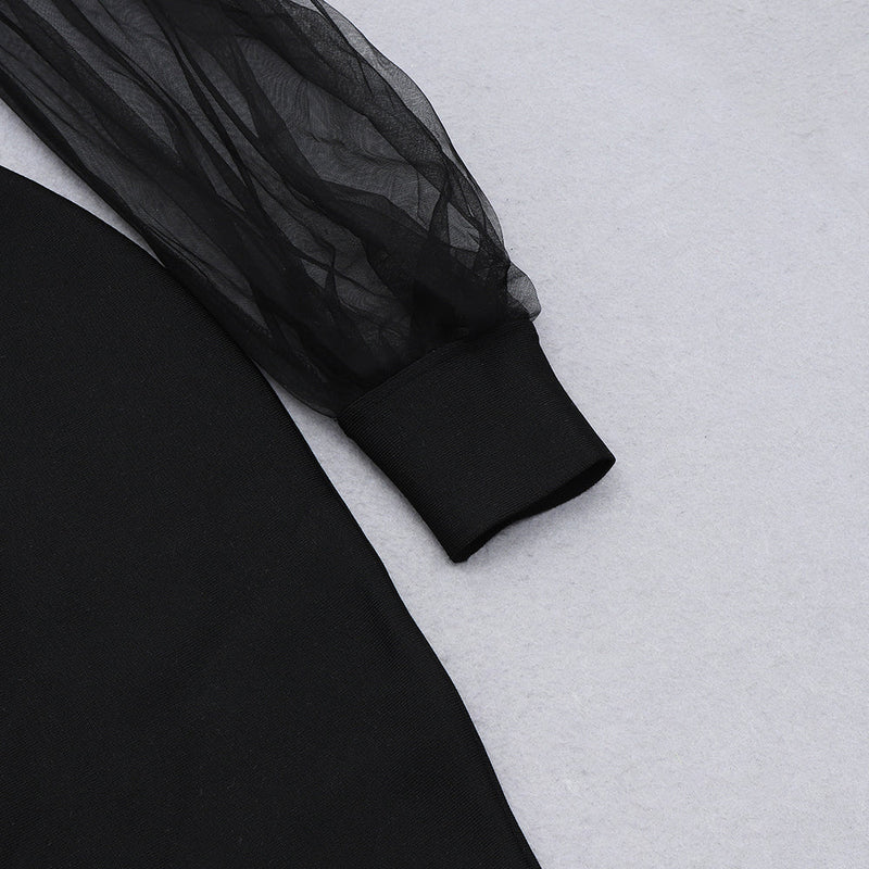 Black Bandage Dress HB7850 9