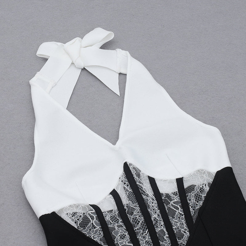 Black Bandage Dress HB7852 4