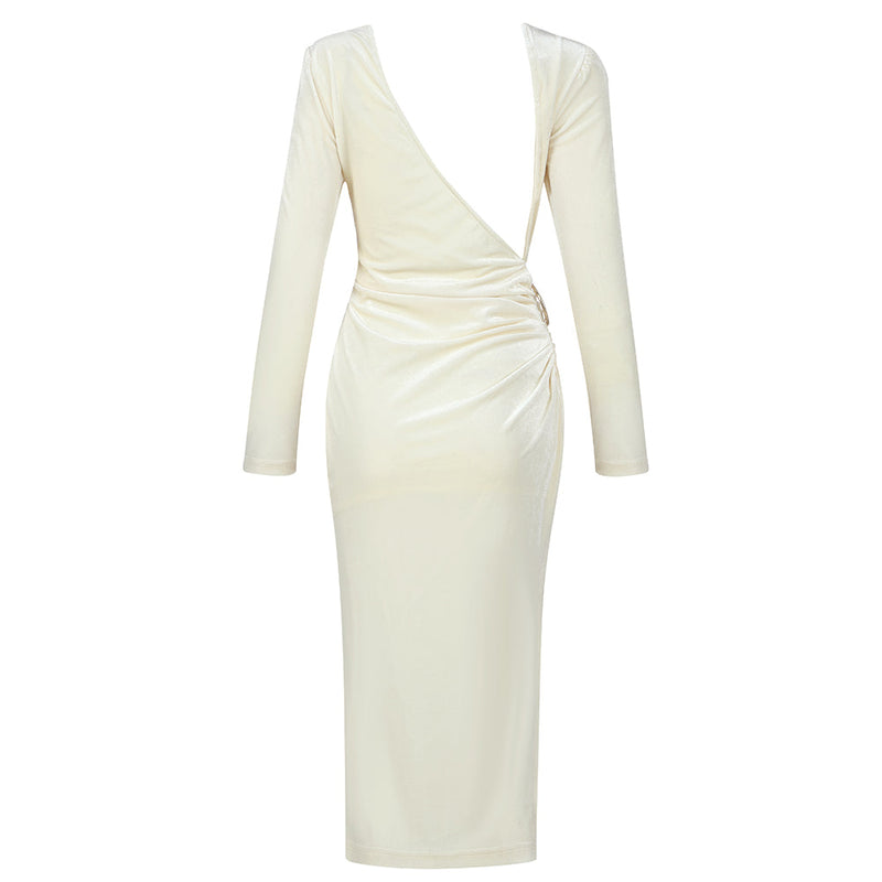 Apricot Bodycon Dress HB7853 5