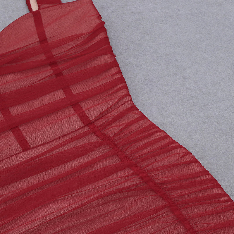 Red Bandage Dress HB7859 8