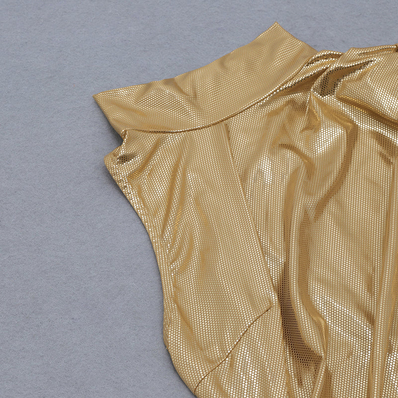 Gold Bodycon Dress HB7861 6
