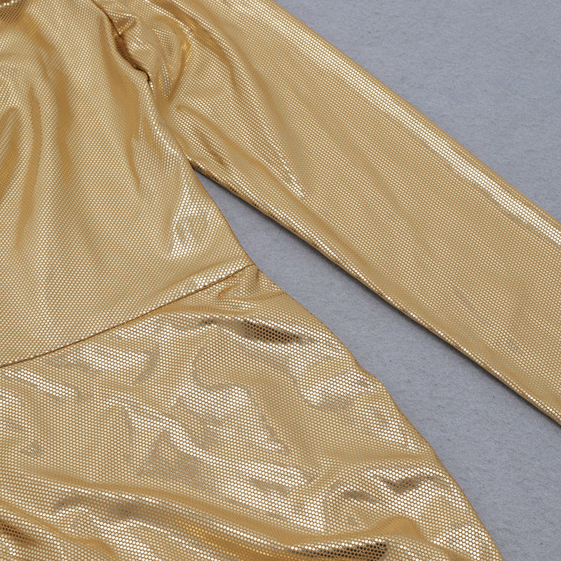 Gold Bodycon Dress HB7861 7