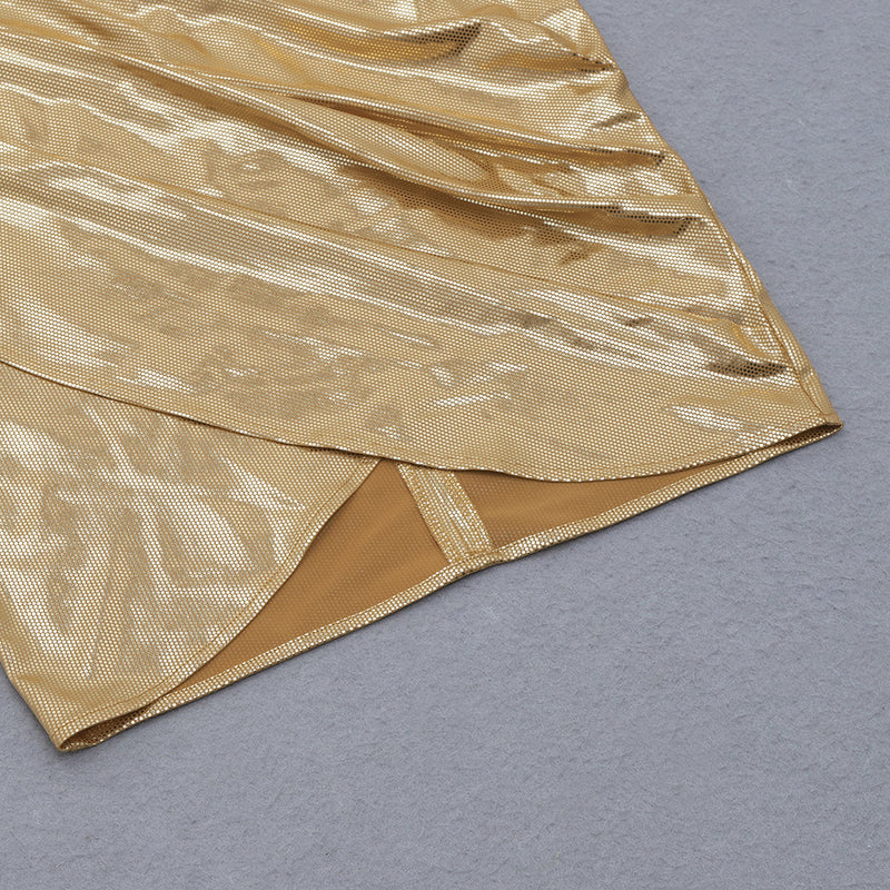 Gold Bodycon Dress HB7861 8