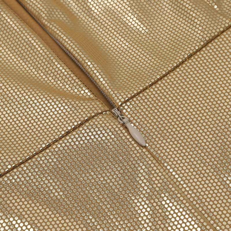 Gold Bodycon Dress HB7861 9